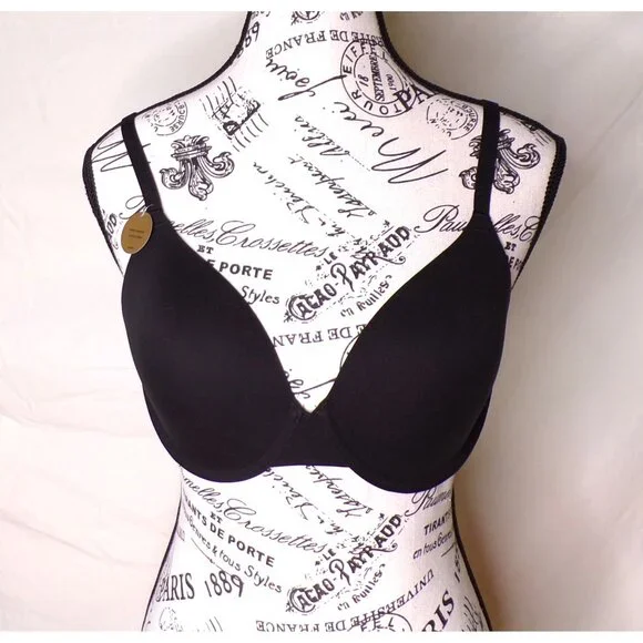 🆕 WACOAL Comfort First Underwire T-Shirt Bra 34D Black #853339 - Picture 7 of 9